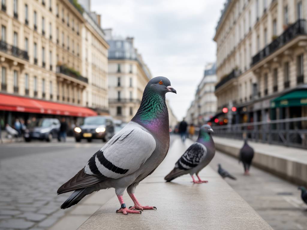 Pigeons et climat urbain : comment le réchauffement influence leur comportement à Paris